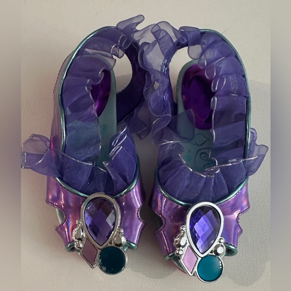 Disney NWT Princess Girl’s Ariel Dress Up Costume Shoes. Size 7-8. - Picture 1 of 8